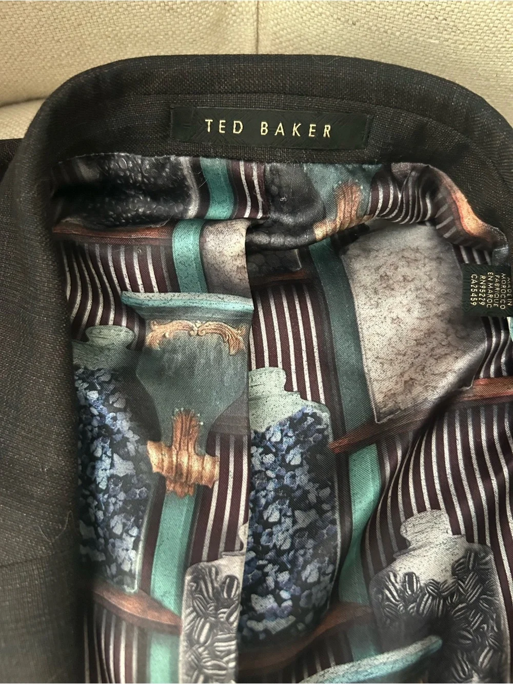 Ted Baker Charcoal Two-Button Tailored Blazer